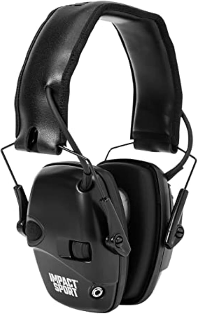 Impact Sport Electronic Ear Muffs, Black